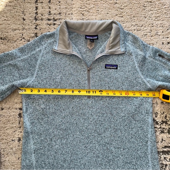 Patagonia Better Sweater Women’s Blue/Gray1/4 Zip Fleece Pullover SZ L - Picture 4 of 8
